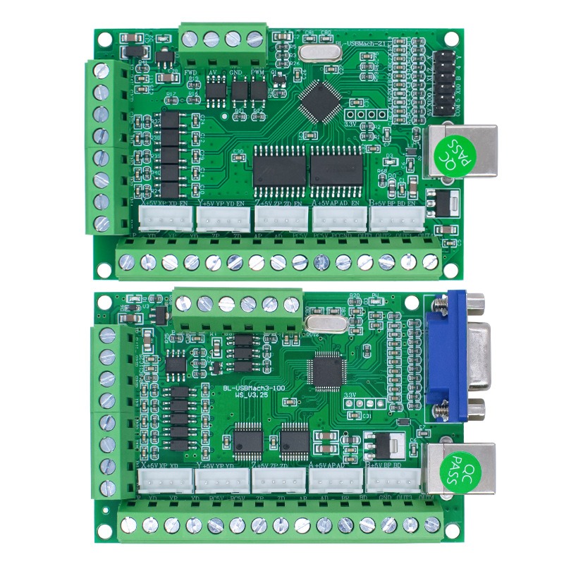 Placa de driver de motor cnc u - 5 Axis Cnc Breakout Board Interface Mach3 avaliação e preço
