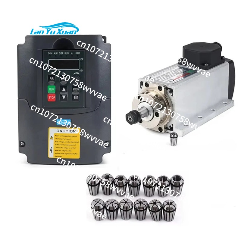 Kit de Spindle CNC Refrigerado - Air Cooled 1.5Kw Spindle Motor Inverter 110V avaliação e preço