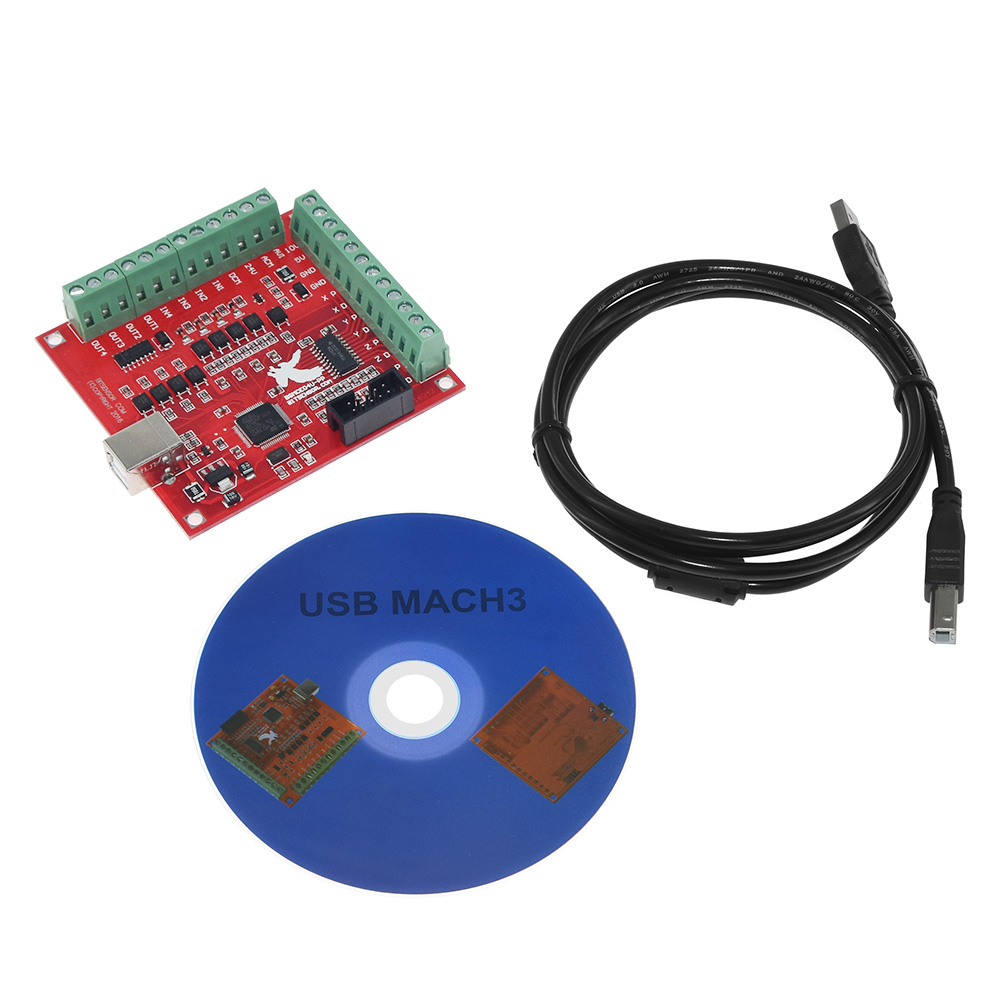 Mach3 cnc usb 100khz breakout  - Mach3 Usb Cnc Controller 4 Axis 100Khz avaliação e preço