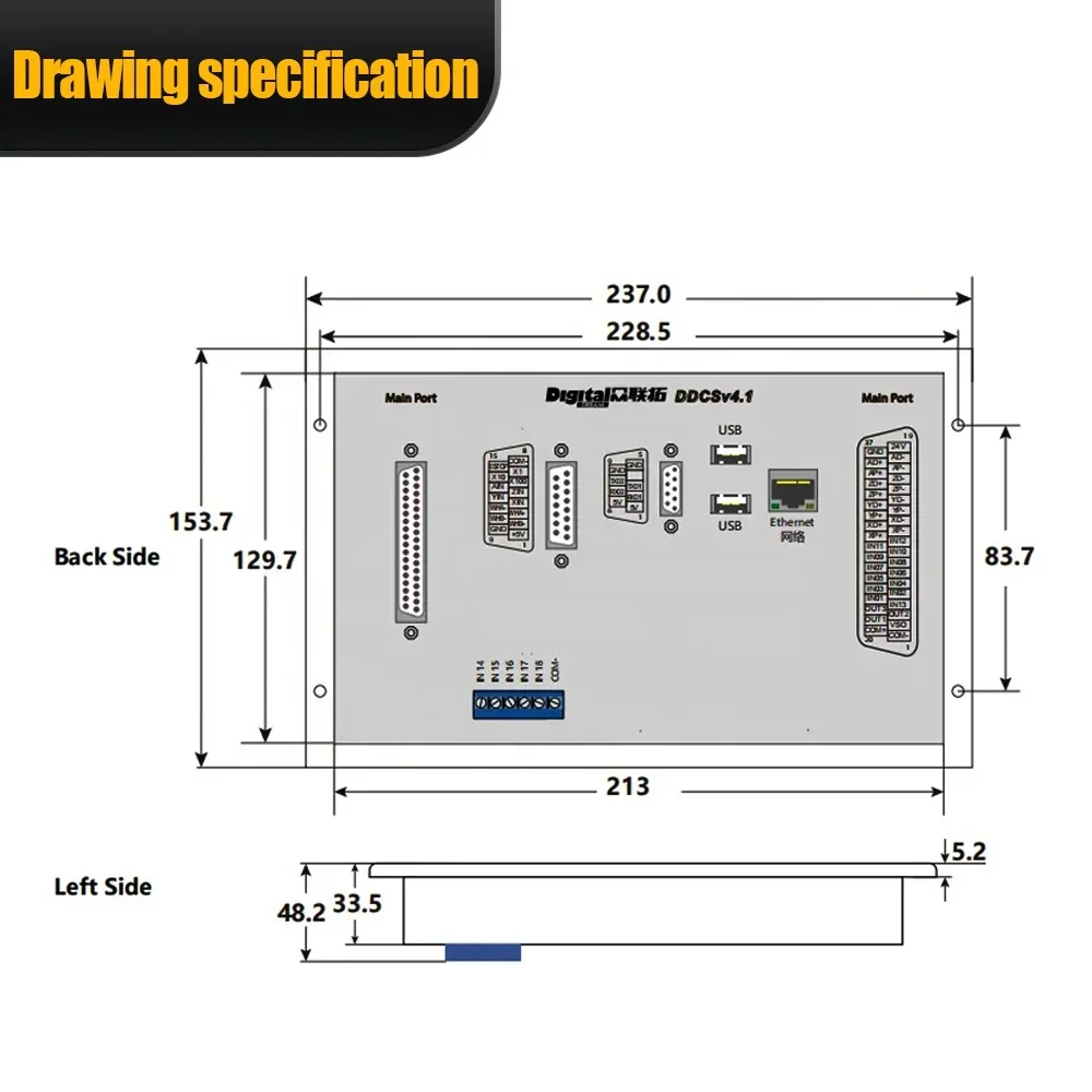 Controlador CNC DDCS V4.1 HLTN - Ddcs V4.1 4 Axis Cnc Offline Controller avaliação e preço
